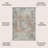 Heinfried Distressed Medallion Chenille Machine-Washable Terra/Blue Rug-1269093790