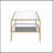 Mirrored & Gold Finish Coffee Table