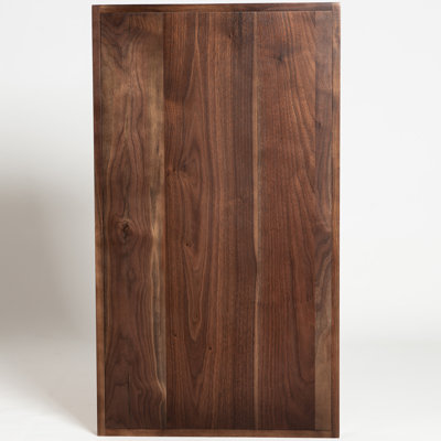 Plateau de service rectangulaire en bois massif avec poignées découpées Glaude