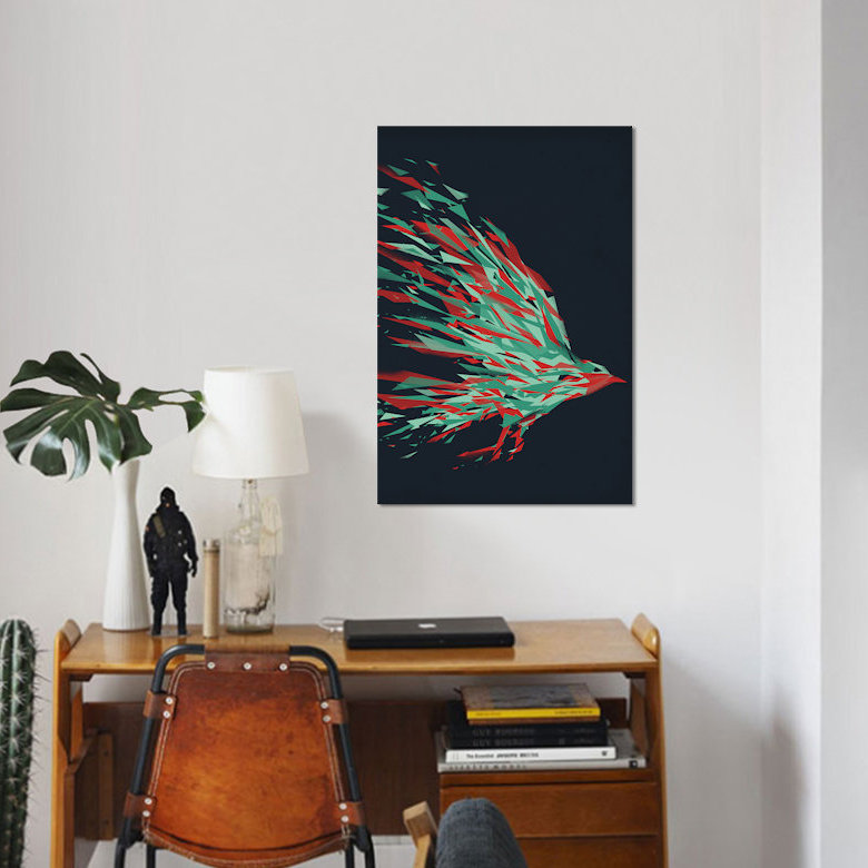 «Swift», reproduction d'impression sur toile, H 12 po x l 8 po x P 0,75 po, Toile tendue, Pas de tapis