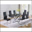 Ensemble de 4 chaises d'appoint rembourrées en similicuir -1158171852-1158171841