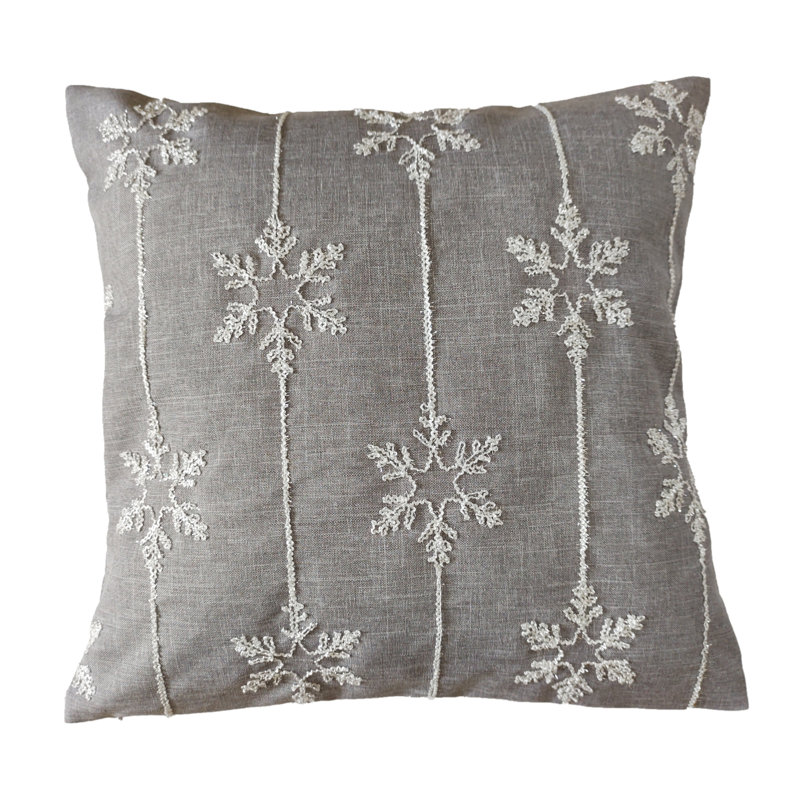 Amabile Grey Square Cushion With Filling PACK OF 2