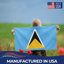 Drapeau extérieur de Saint-Kitts-et-Nevis (1,5 x 2,4 m) - Polyester durable et résistant à la décoloration, double couture, œillets en laiton - Drapeau des Caraïbes imprimé en haute définition-826794487-826794493