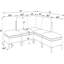 Canapé modulaire, canapé modulaire avec pieds en métal