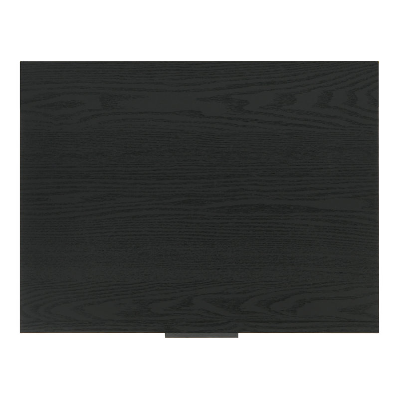 Table de chevet avec tiroir et tablette Hildebran, Noir