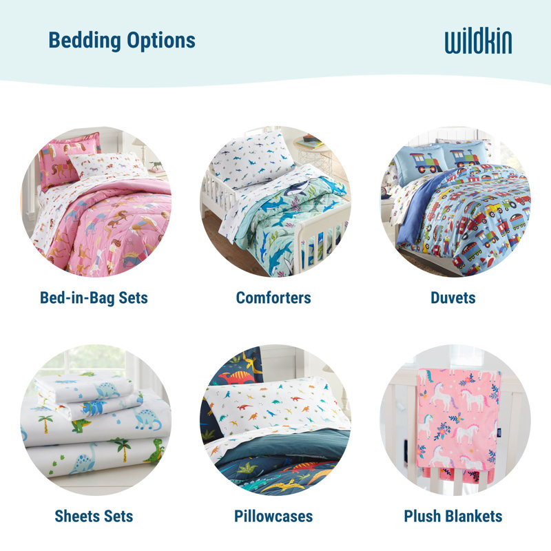 Pink Horse Print Microfiber Toddler Sheet Set