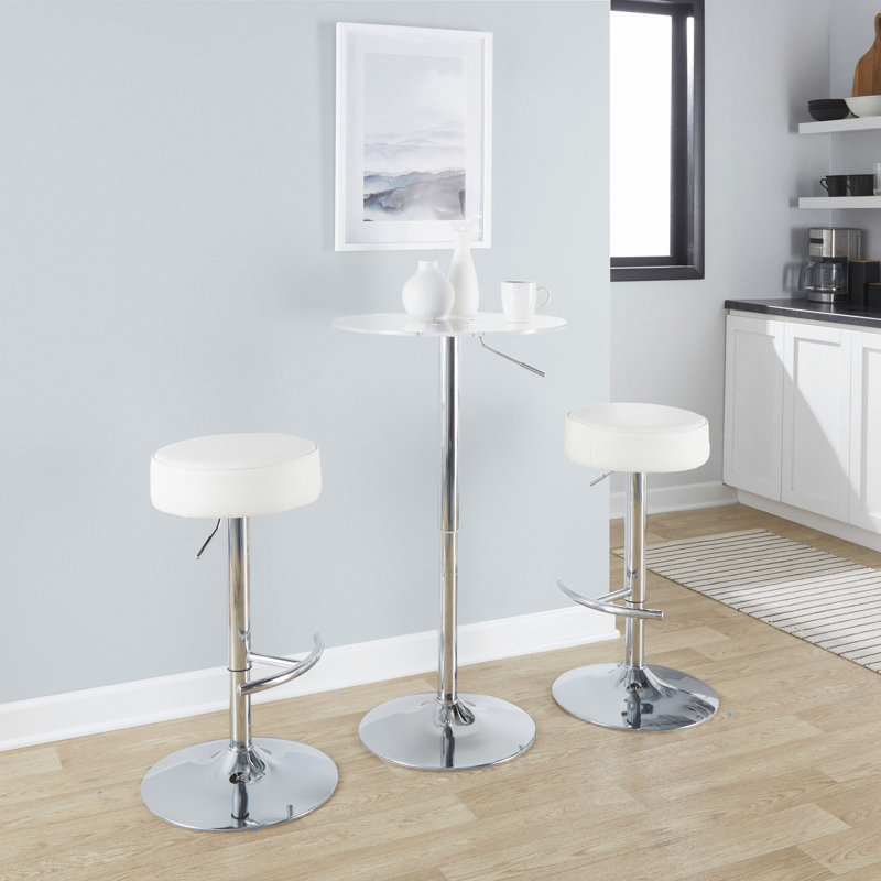 Table de bar contemporaine transparente Clear