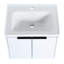 Armoire de salle de bain 60 po avec lavabos doubles et tiroirs en céramique