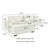 111.48" Wide L-Shape Upholstered Sectional-868888681