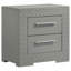 Table de chevet 2 tiroirs Pierce Grey-275065940