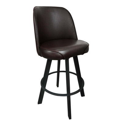 Tabouret de bar rotatif commercial avec cadre en métal - Confort amélioré et conception facile à nettoyer