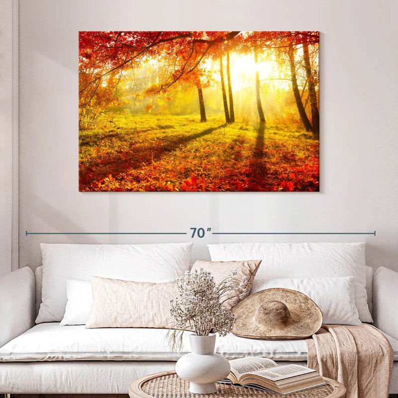 Alvord, paysage d'automne lumineux, H 32 po x l 48 po