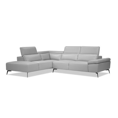 Camelo Leather L-Shaped Sectional