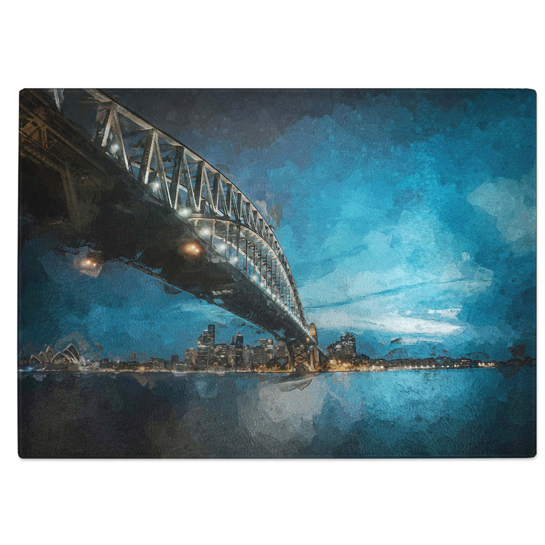 Tempered Glass Sydney Harbour Bridge in Australia Chopping Board
