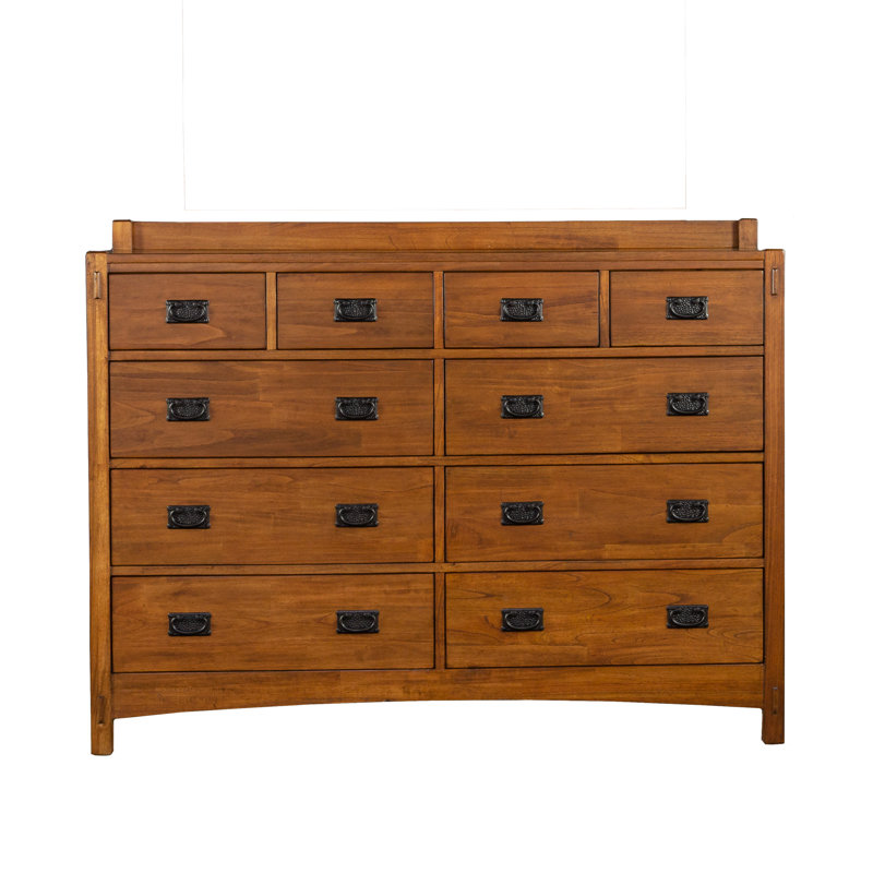 Orpha 10-drawer Solid Wood Double Dresser