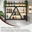 Wine Bottle & Glass Rack Black
