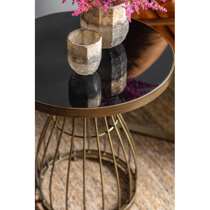 Jorden Frame End Table, Bronze
