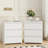 3-Piece Modern Elegant Bedroom Sets With Velvet Bed & Two Storage Nightstands-1497212022-1497960129