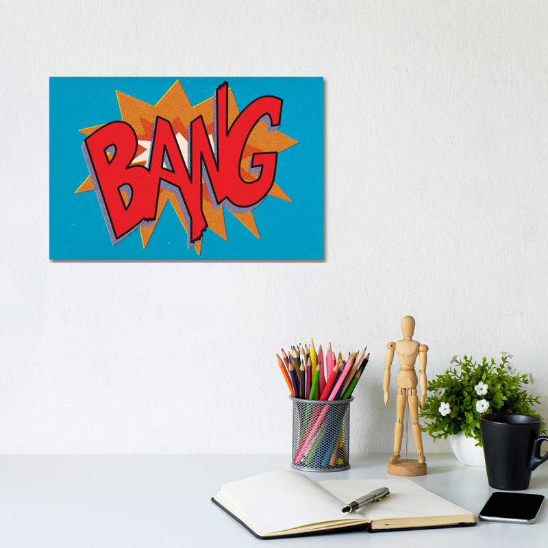Bang by Joseph McDermott - Print on Canvas, Wrapped Canvas, 20.32 cm H x 30.48 cm W