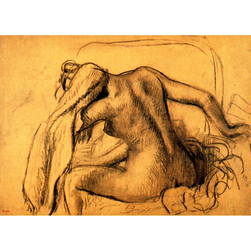 « La Toilette », H 17 po x l 24 po