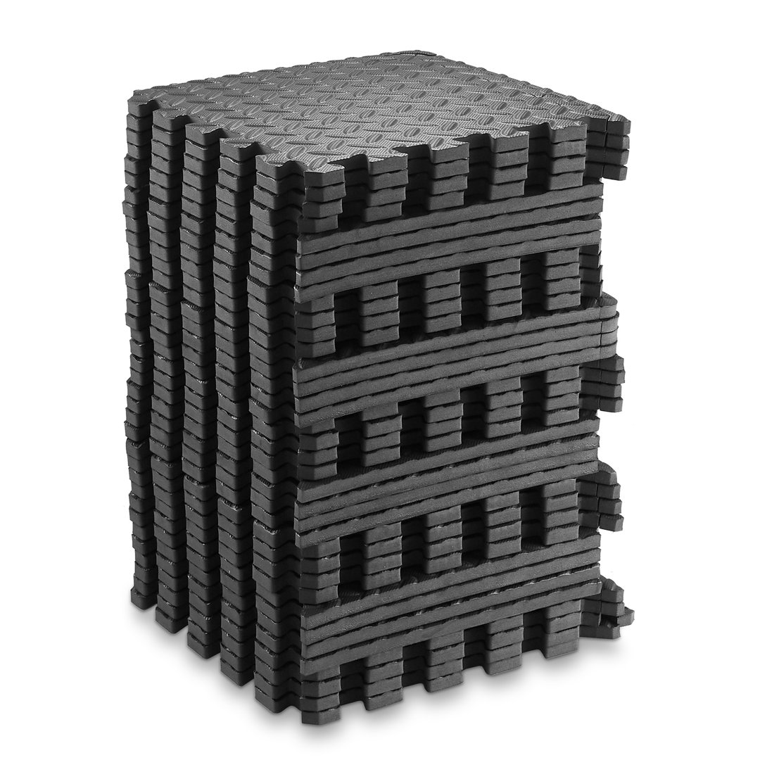 12'' L x 12'' W x .5" H Interlocking Foam Tiles (Set of 36) Philosophy Gym