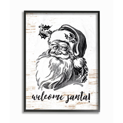 «Welcome Santa Farmhouse», reproduction d'art textuel