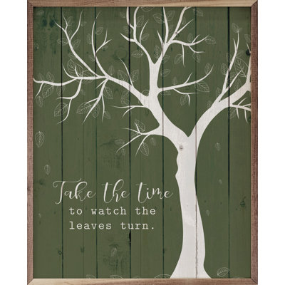 Take The Time Tree Green
