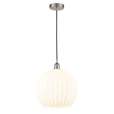 Mini-luminaire suspendu vénitien blanc 1 lumière Edison - 616-G1217