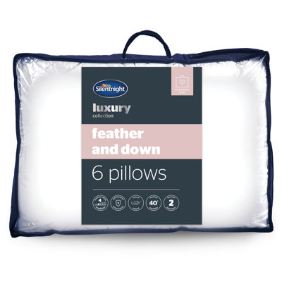 Silentnight Anti Allergy Duck Feather And Down Pillows - 6 Pack
