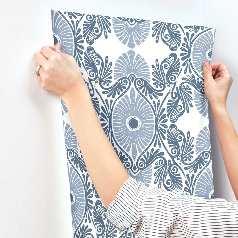 Giry Wallpaper Roll, Blue