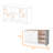 2-Door Kitchen Island With 3 Open Shelves, Fits Perfectly In Your 2 Doors And Shelves White Ash