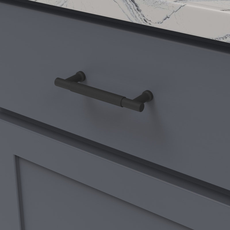 Verge Bar Pull, 3 3/4", Matte Black
