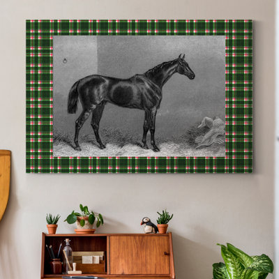 « Equestrian plaid I », reproduction d’art sur toile tendue