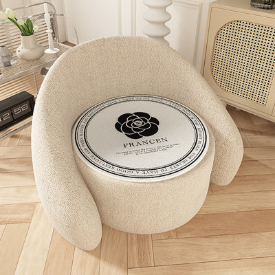 Coussin de canapé Imitation Cashmere, siège de bureau circulaire, 18 * 18 pouces