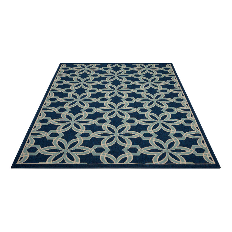 Floral Indoor / Outdoor Area Rug, Rectangle 282 x 389cm