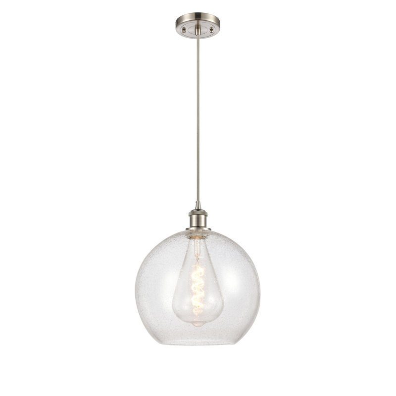 Luminaire suspendu sphérique 1 lumière Roxane, H 16,38 po x l 11,75 po x P 11,75 po, Ampoule non incluse