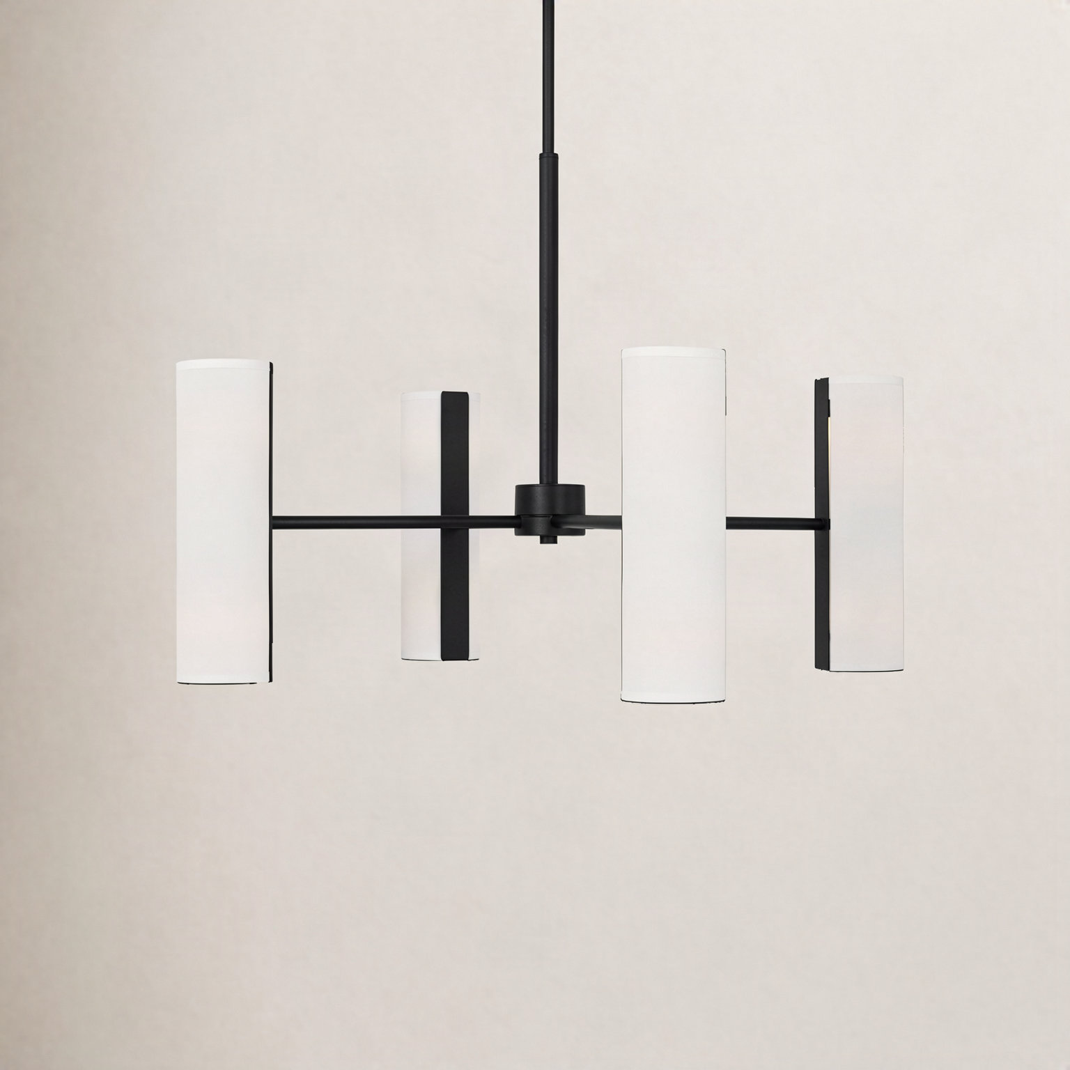 Capalino 8-Light Chandelier, Midnight Black, 19.625" H x 30" W x 30" D