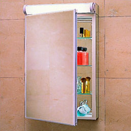 PLM24 Series Medicine Cabinet, White, Beveled