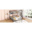 Lit superposé double au-dessus de grand lit double avec lit gigogne-1219422297