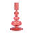 Multicolored Glass Taper Candle Holder