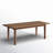 Rosalie Oak Solid Wood Base Dining Table