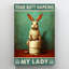 Impression sur toile, "Rabbit Your Bout Napkins My Lady" sur toile-1396849958