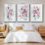 Posy Blooms II - ensemble de 3 reproductions de photos sur toile-97710344-97710343