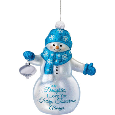 Ornement en verre illuminé Snow-Kissed Wishes
