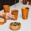Ensemble de tasse à thé droite en bois de teck-71082292-71082290