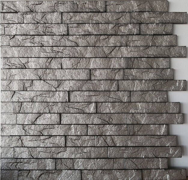 Panneau mural 24 po x 24 po Ahner, Gris scintillant