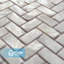 Carreau de mosaïque en coquillage 11,8 po x 11,8 po pour kitcen, salle de bain, paquet de 10