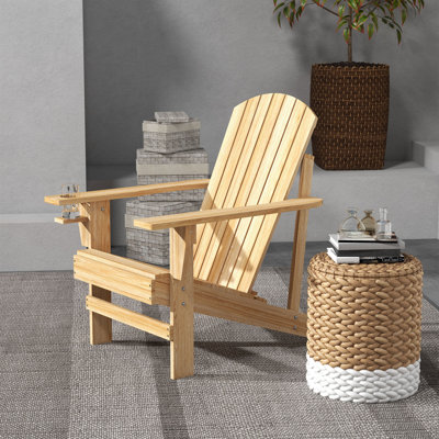 Tepper Solid Wood Adirondack Chair by Highland Dunes