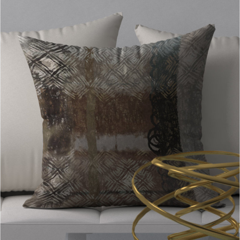 Housse de coussin décorative carrée scintillante et encastrée, 20 po x 20 po