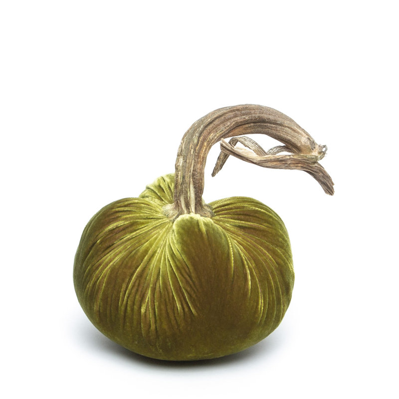 Cactus Silk Velvet Pumpkin, 10" H x 8" W x 8" D